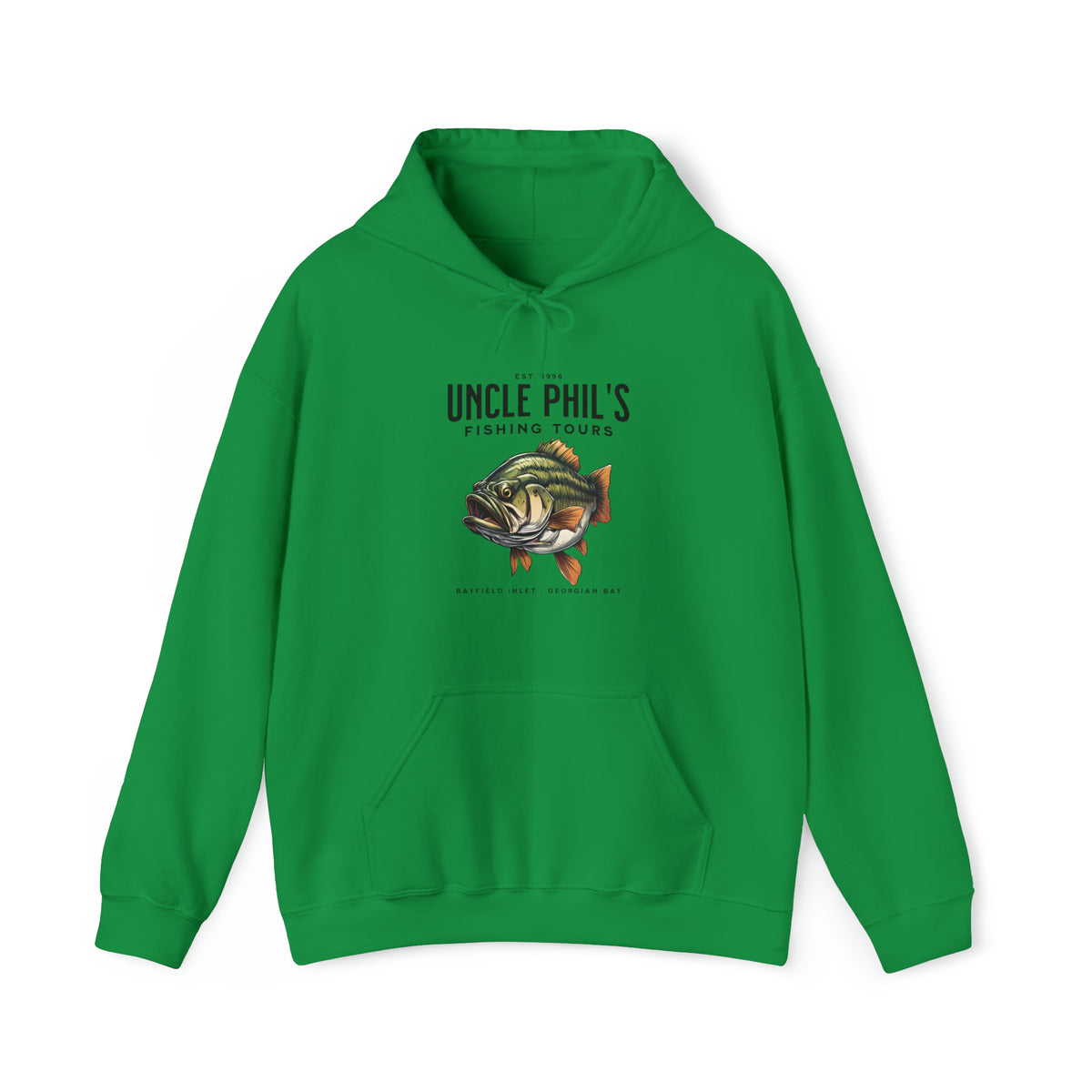 Uncle Phil's Fishing Tours Bayfield Inlet Bass Hoodie