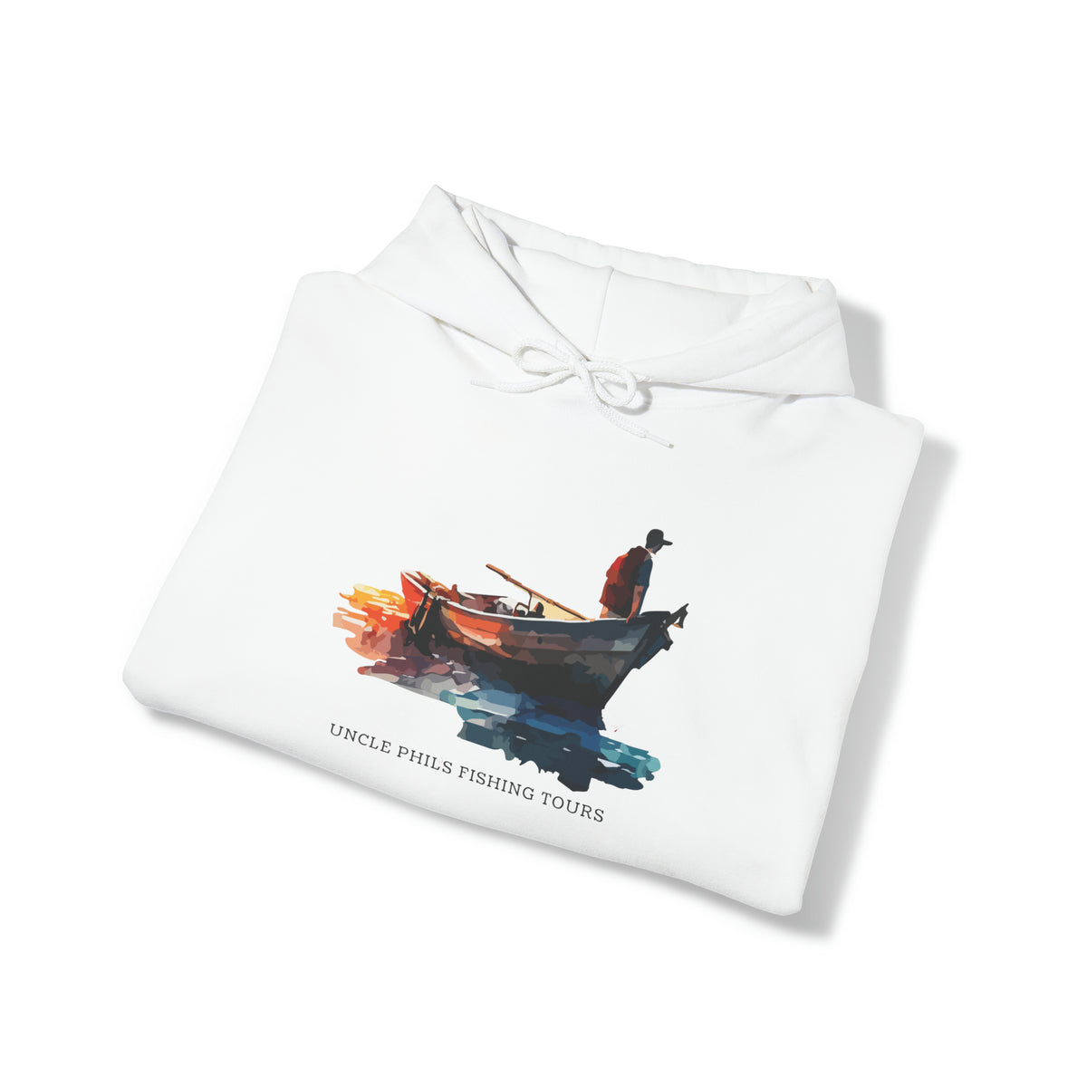 Uncle Phil's Fishing Tours Serene Angler Waterscape Hoodie