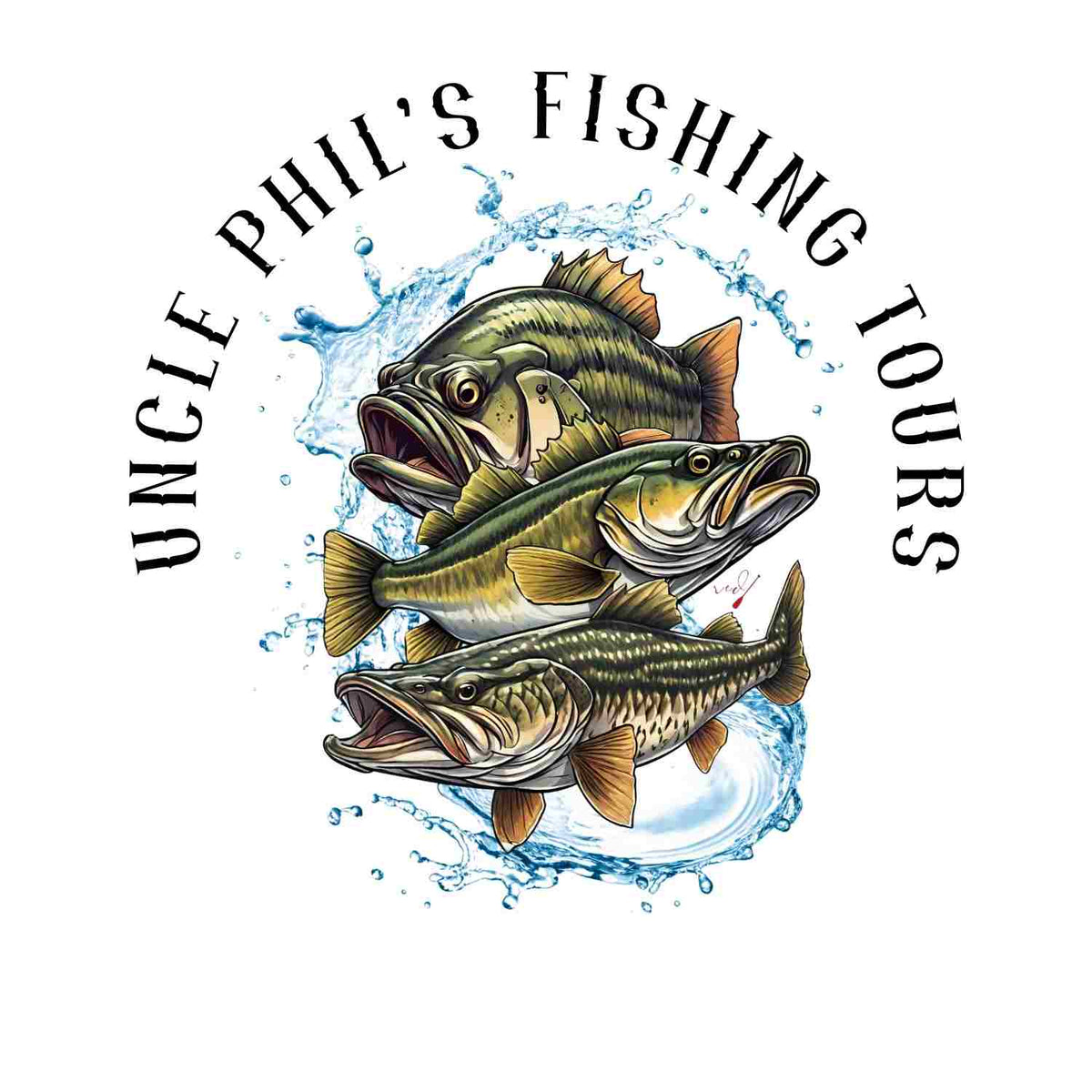 Uncle Phil's Fishing Tours Stacked Fish Hoodie