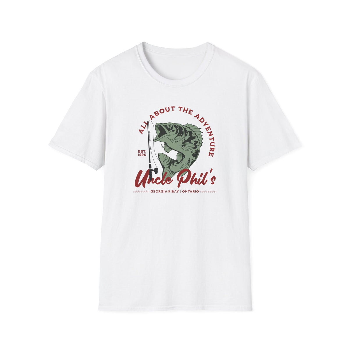 Uncle Phil's Fishing Tours - All About The Adventure T-Shirt