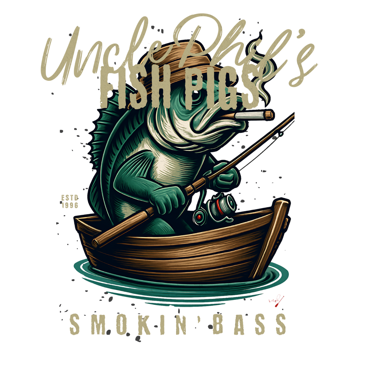 Uncle Phil's Smokin Bass Hoodie