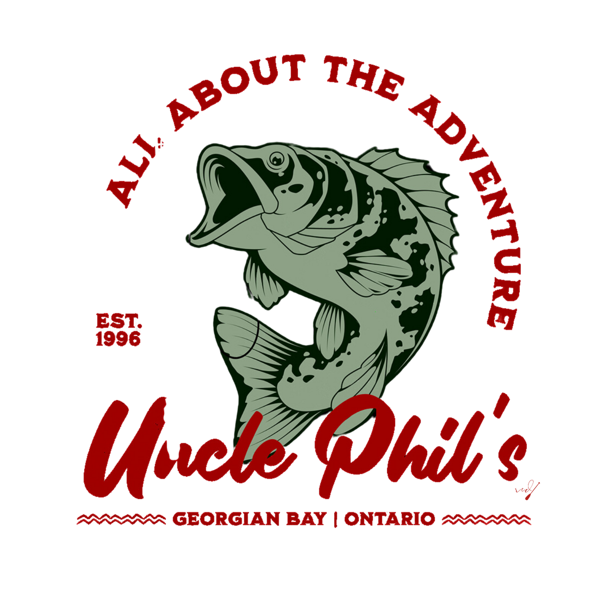 Uncle Phil's Fishing Tours - All About The Adventure T-Shirt